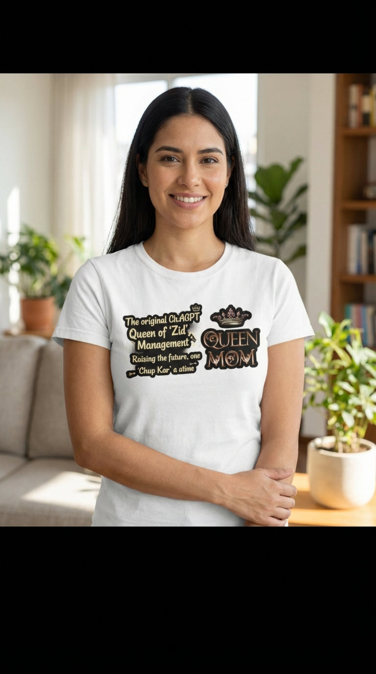 Queen Mom - round neck T-Shirt