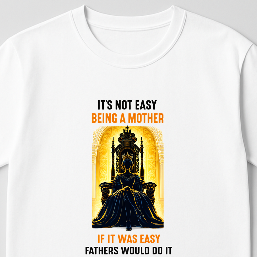 not easy being a Mom - round neck T-Shirt