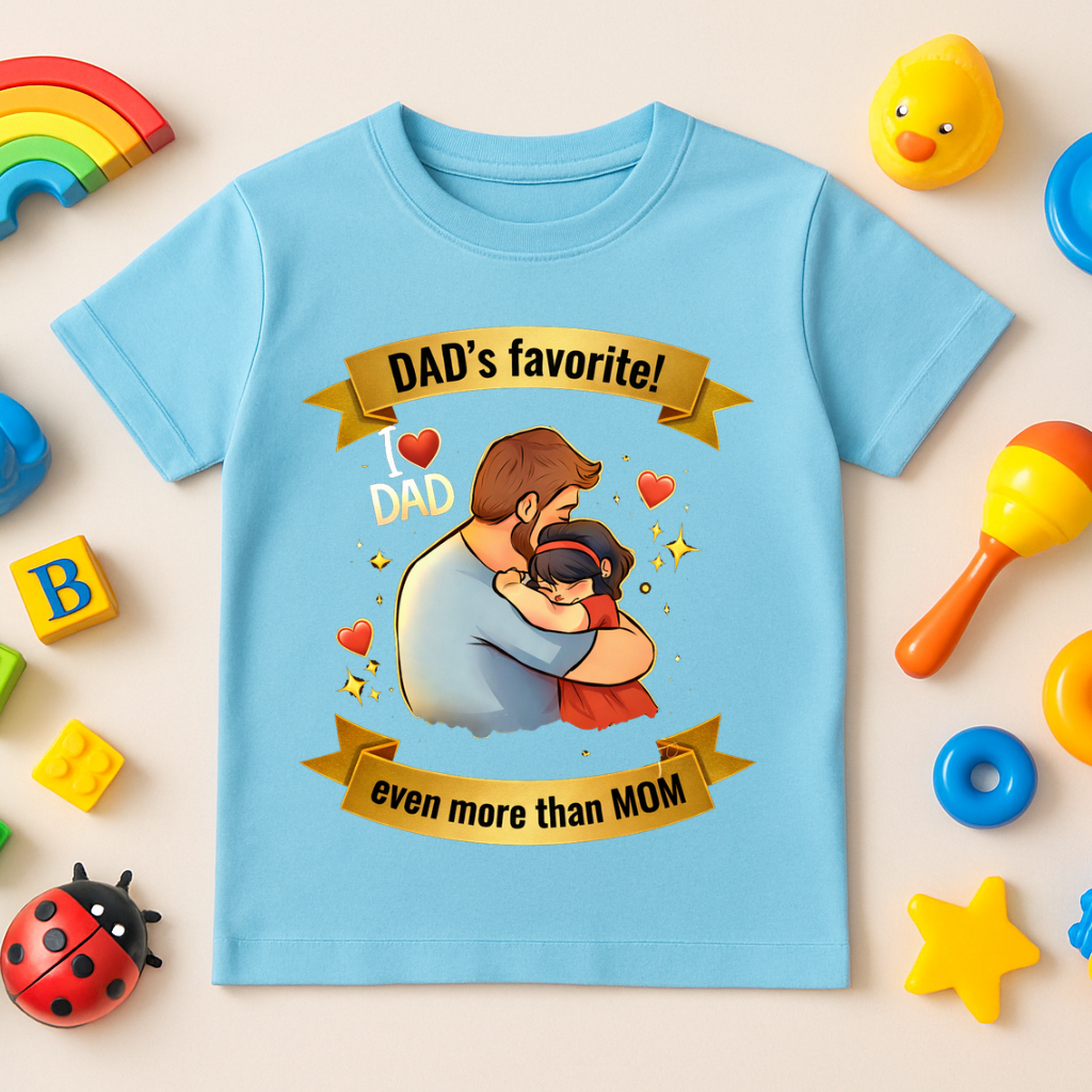 Dad's Favorite - round neck kids T-Shirt