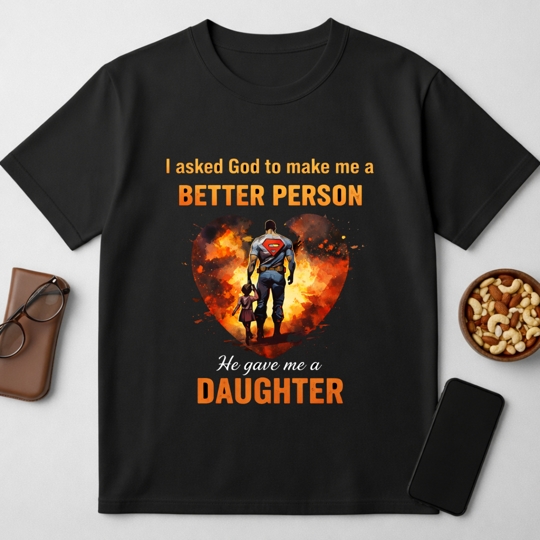 God sent daughter - round neck T-Shirt