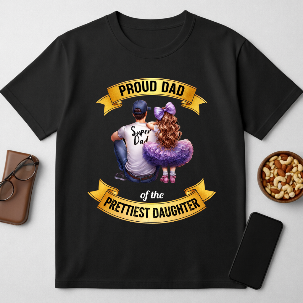 Proud Dad - round neck T-Shirt