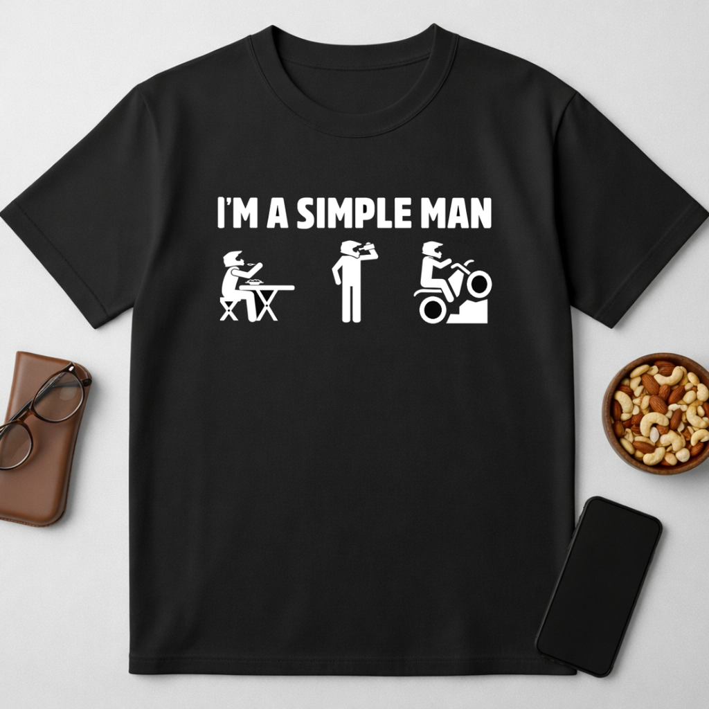 Simple man - round neck T-Shirt