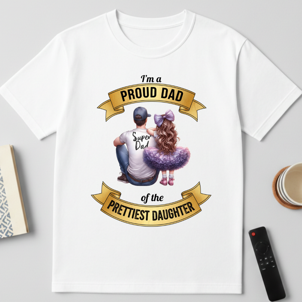 Proud Dad - round neck T-Shirt