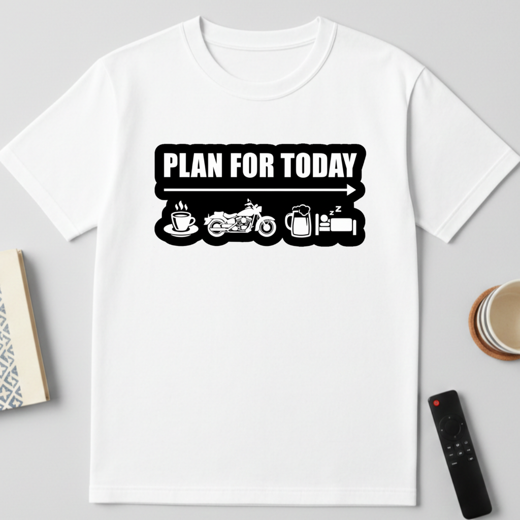 Plan for today - round neck T-Shirt