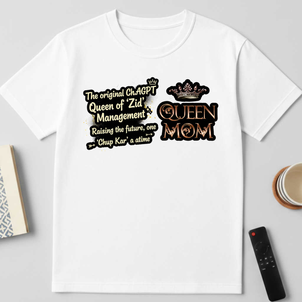 Queen Mom - round neck T-Shirt