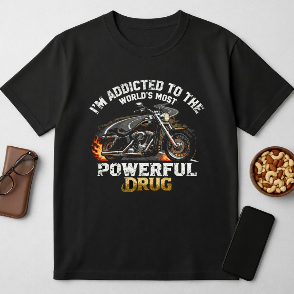 Most Powerful Drug - round neck T-Shirt