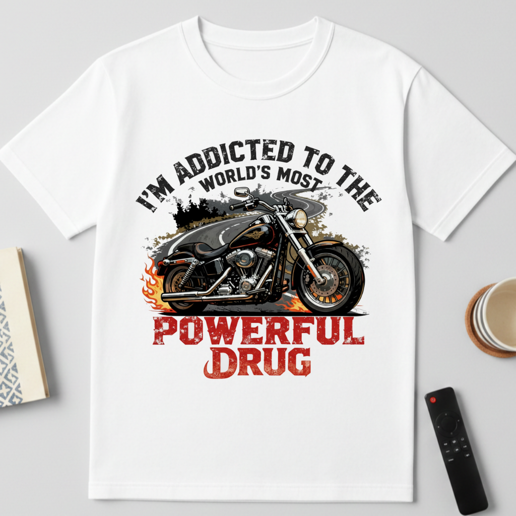 Most Powerful Drug - round neck T-Shirt