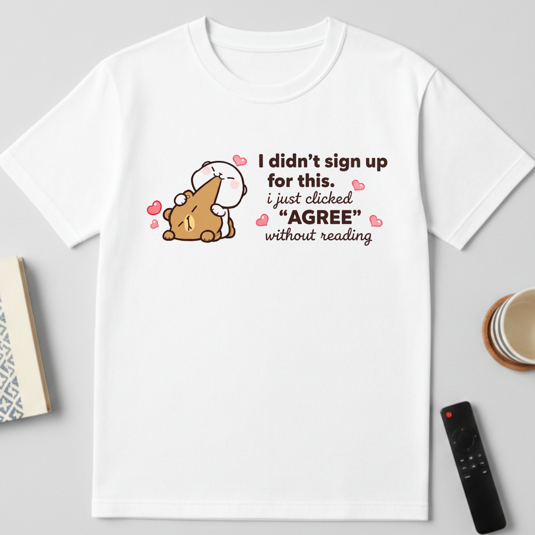 Agreed - round neck T-Shirt