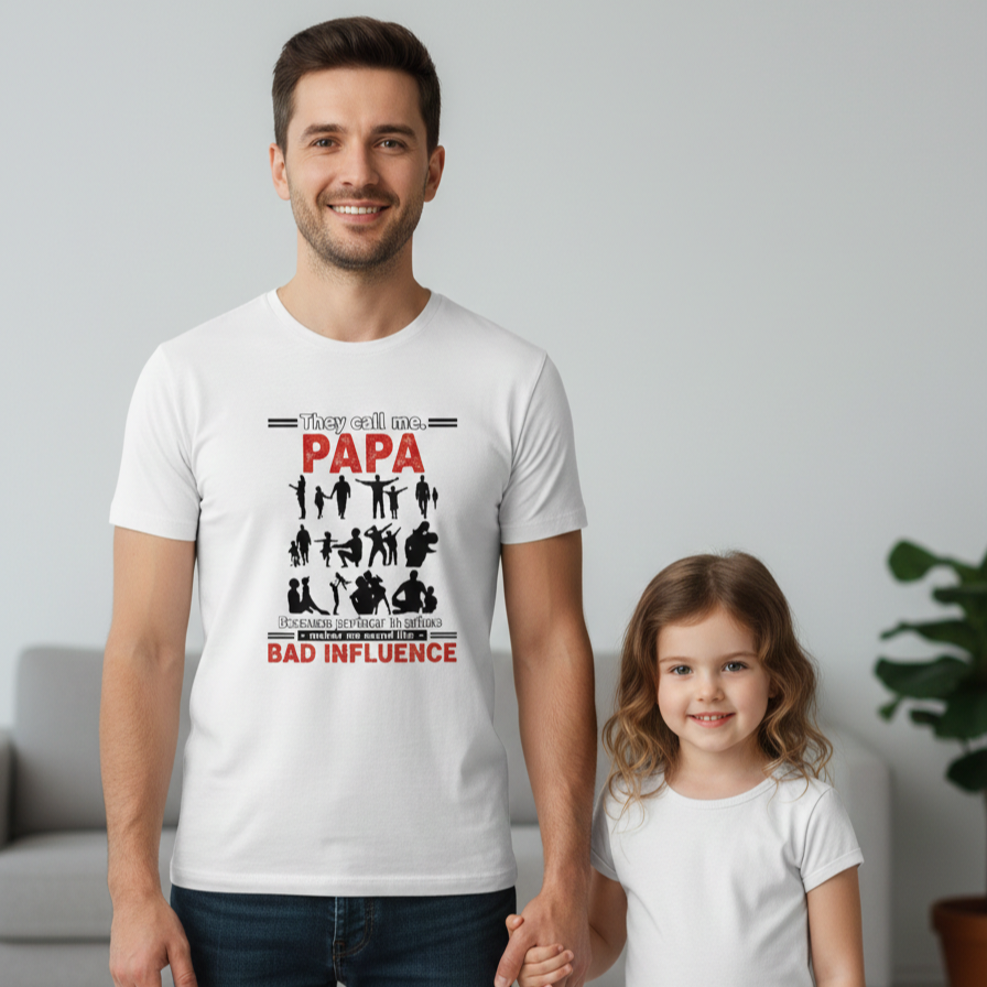 Papa Partner in crime - round neck T-Shirt