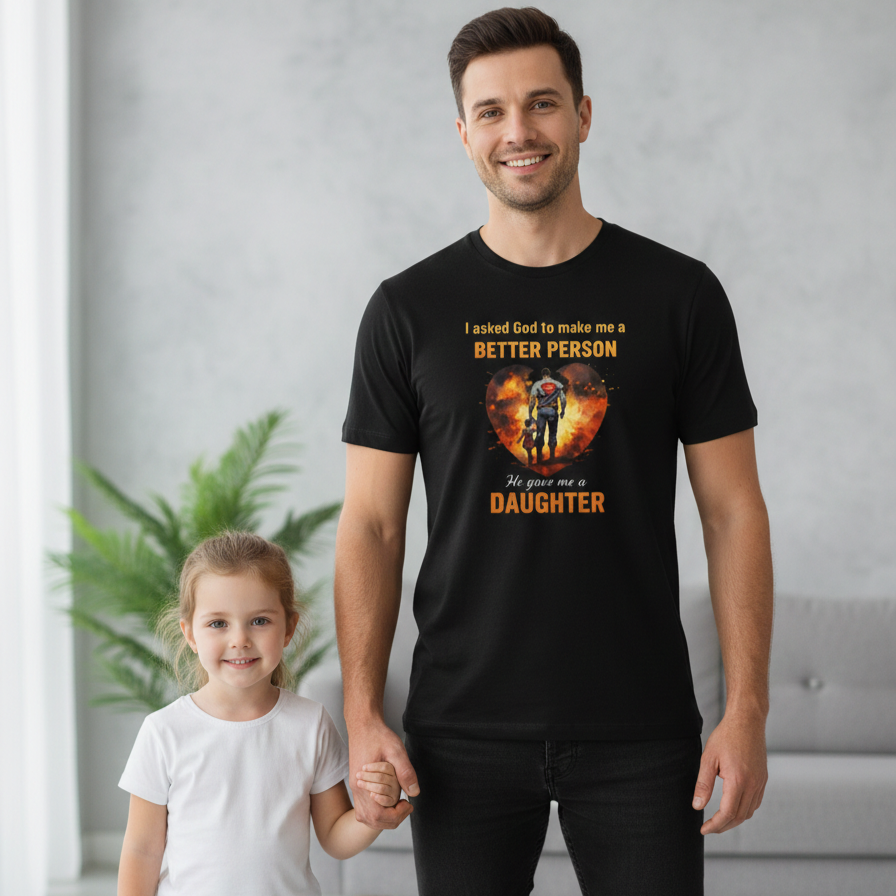 God sent daughter - round neck T-Shirt