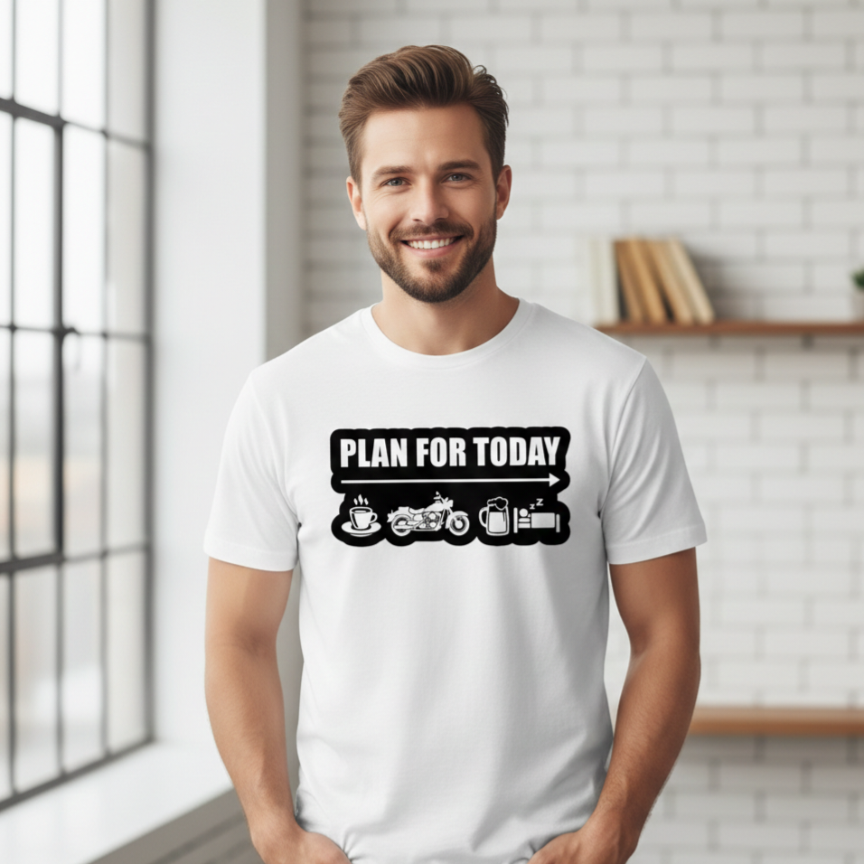 Plan for today - round neck T-Shirt