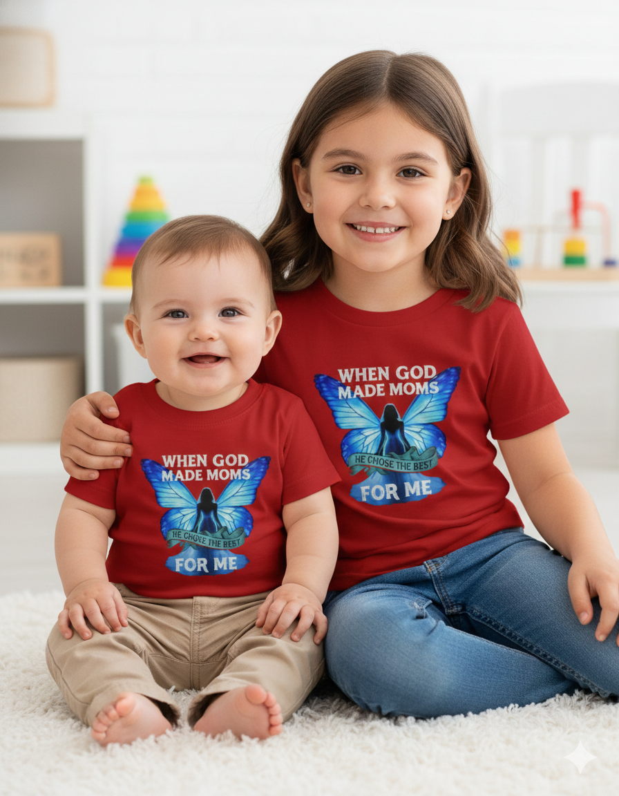 Best Mom - round neck kids T-Shirt