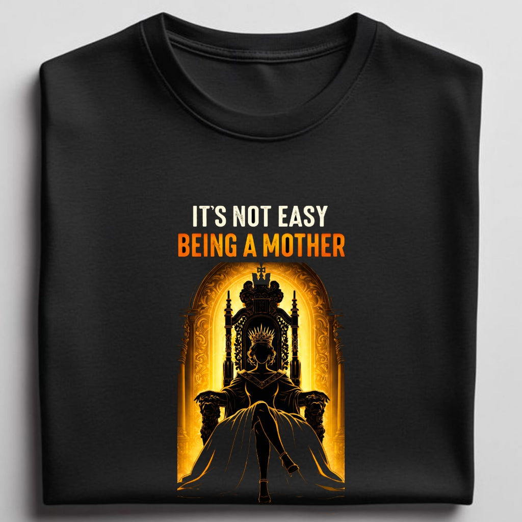 not easy being a Mom - round neck T-Shirt
