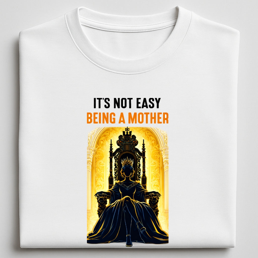 not easy being a Mom - round neck T-Shirt