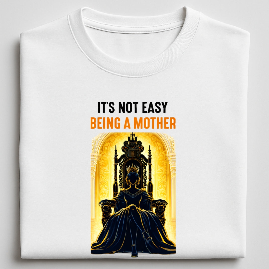 not easy being a Mom - round neck T-Shirt